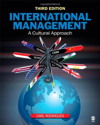 International Management A Cultural Approach [Paperback]