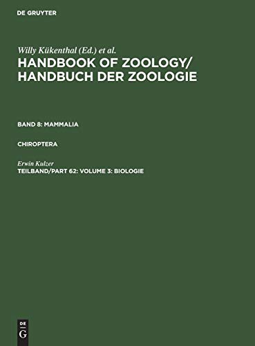 Handbuch der Zoologie  Eine Naturgeschichte der Stamme des Tierreiches [Hardcover]