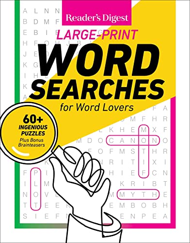 Reader&39s Digest Large Print Word Searches 60+ ingenious puzzles plus bonus  [Spiral bound]