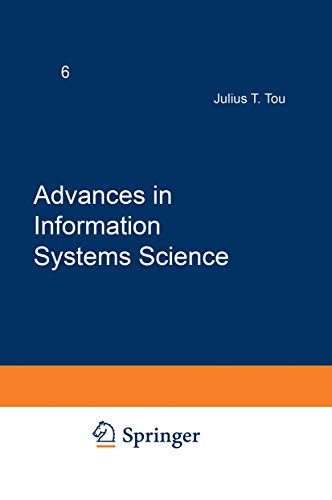 Advances in Information Systems Science Volume 6 [Paperback]