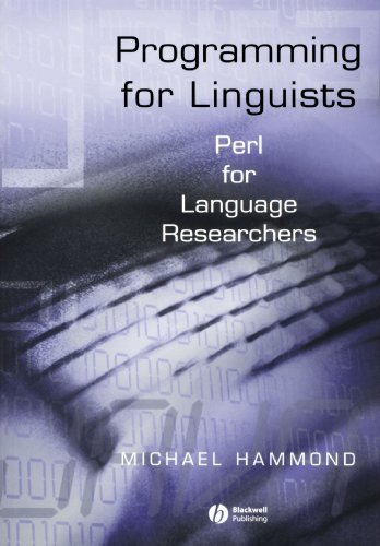 Programming for Linguists Perl for Language Researchers [Paperback]