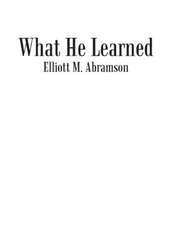 What He Learned [Hardcover]