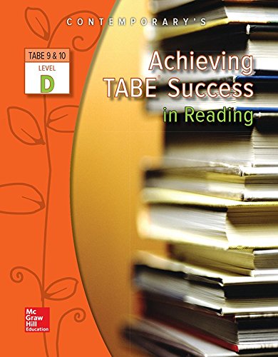 Achieving TABE Success In Reading, Level D Workbook [Paperback]