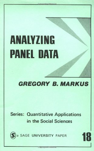 Analyzing Panel Data [Paperback]
