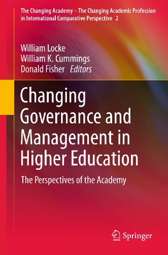 Changing Governance and Management in Higher Education The Perspectives of the  [Paperback]