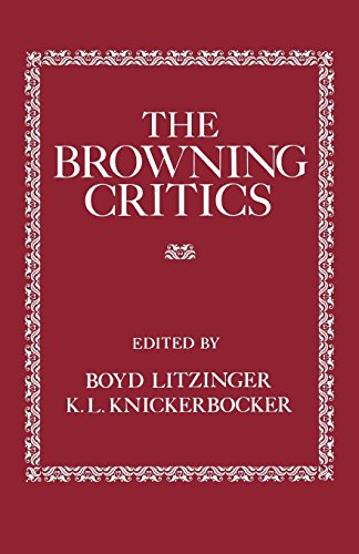 The Browning Critics [Paperback]