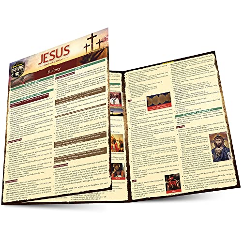 Jesus - Historical &amp Biblical a QuickStudy Laminated Reference Guide [Fold-out book or cha]