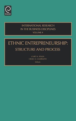 Ethnic Entrepreneurship  Structure and Process [Hardcover]