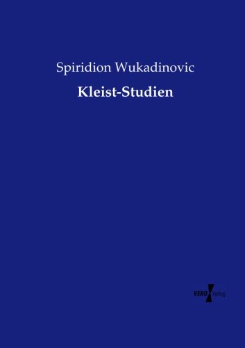 Kleist-Studien (german Edition) [Paperback]