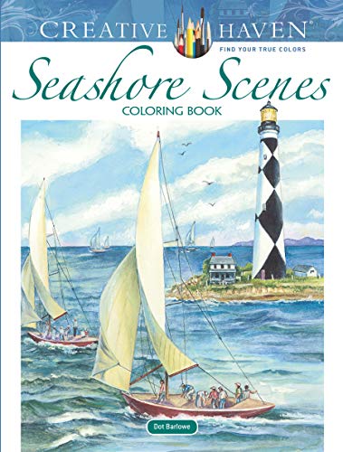 Creative Haven Seashore Scenes Coloring Book [Paperback]