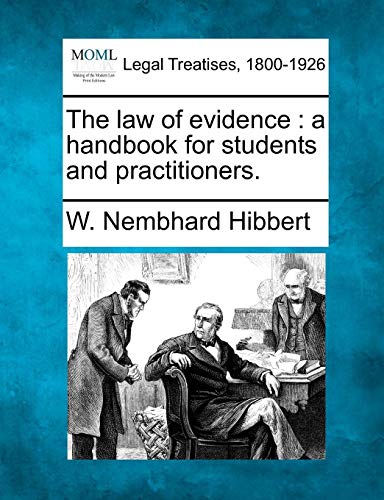 law of evidence  a handbook for students and Practitioners [Paperback]
