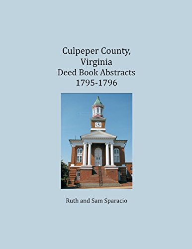 Culpeper County, Virginia Deed Book Abstracts 1795-1796 [Paperback]