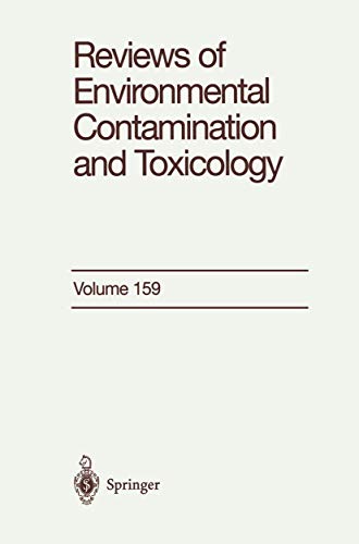 Reviews of Environmental Contamination and Toxicology Continuation of Residue R [Hardcover]