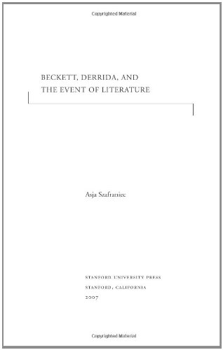 Beckett, Derrida, and the Event of Literature [Hardcover]