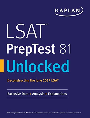 LSAT Preptest 81 Unlocked  Exclusive Data, Analysis & Explanations for the June [Paperback]