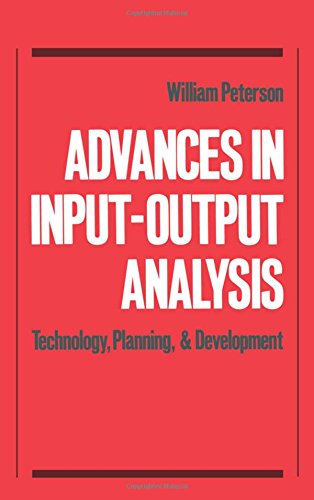 Advances in Input-Output Analysis Technology, Planning, and Development [Hardcover]