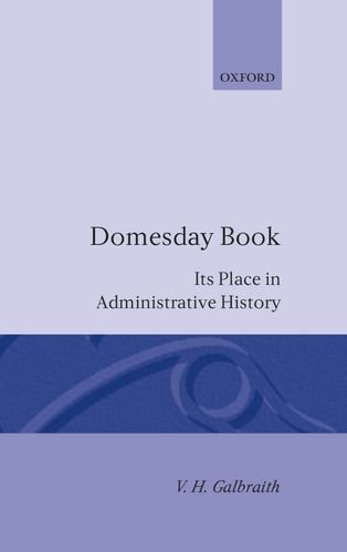 Domesday Book Its Place in Administrative History [Hardcover]