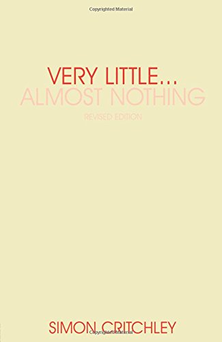 Very Little ... Almost Nothing Death, Philosophy and Literature [Paperback]