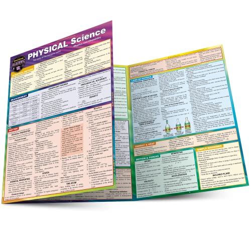 Physical Science - Physics &amp Chemistry a QuickStudy Laminated Reference Gui [Fold-out book or cha]
