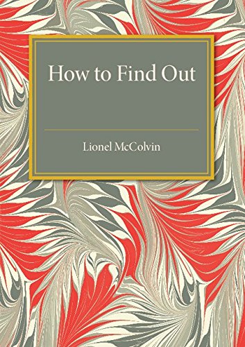 How to Find Out [Paperback]