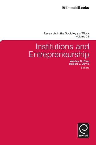 Institutions and Entrepreneurship [Hardcover]