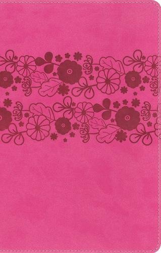 NIrV, Holy Bible, Large Print, Imitation Leather, Pink [Leather / fine bindi]