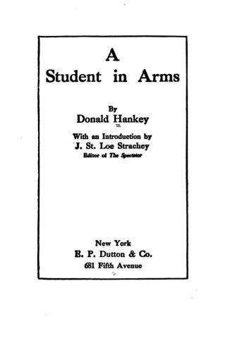 A Student In Arms [Paperback]