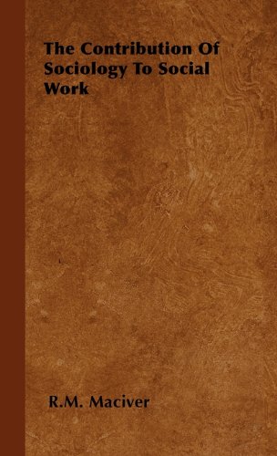Contribution of Sociology to Social Work [Hardcover]