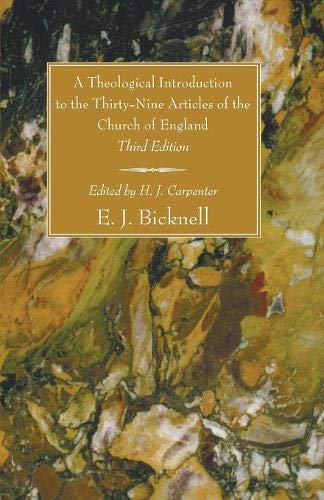 Theological Introduction to the Thirty-Nine Articles of the Church of England [Paperback]