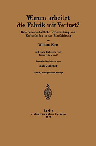 Warum arbeitet die Fabrik mit Verlust Eine wissenschaftliche Untersuchung von  [Paperback]