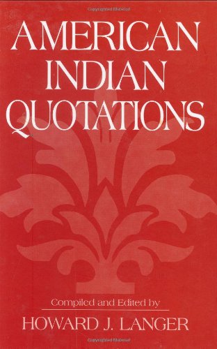American Indian Quotations [Hardcover]