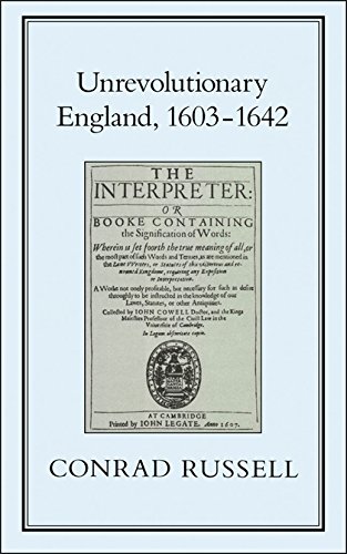 Unrevolutionary England, 1603-1642 [Hardcover]