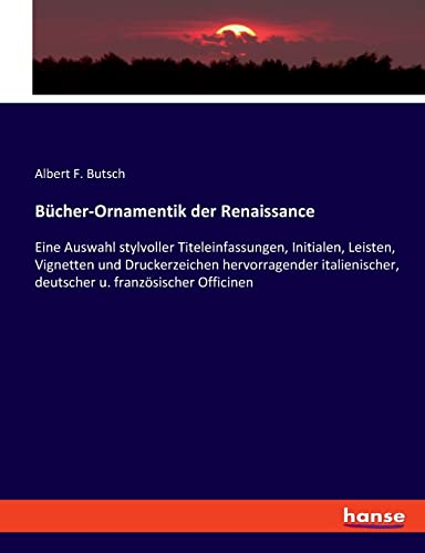 Bucher-Ornamentik Der Renaissance