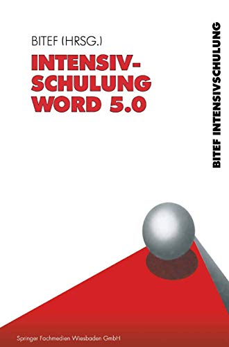 Intensivschulung Word 5.0 [Paperback]