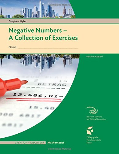 Negative Numbers  A Collections of Exercises for Students [Paperback]