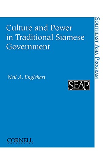 Culture And Power In Traditional Siamese Government (jossey-Bass Higher Educatio [Paperback]