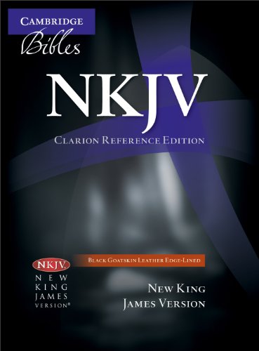NKJV Clarion Reference Bible NK486XE Black Goatskin Leather [Leather / fine bindi]