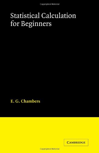 Statistical Calculation for Beginners [Paperback]
