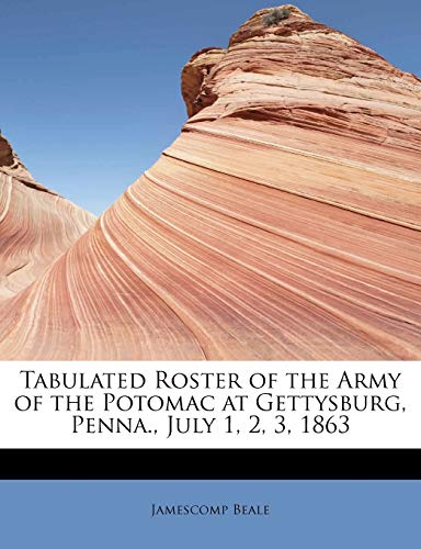 Tabulated Roster of the Army of the Potomac at Gettysburg, Penna , July 1, 2, 3  [Paperback]