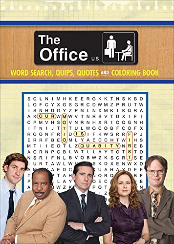 The Office Word Search, Quips, Quotes &amp Coloring Book [Paperback]