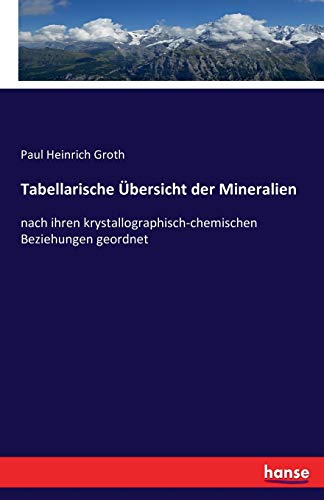 Tabellarische Uebersicht Der Mineralien