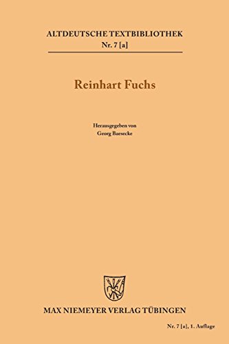 Heinrichs des Glichezares Reinhart Fuchs [Paperback]