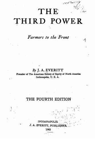 The Third Power, Farmers To The Front [Paperback]