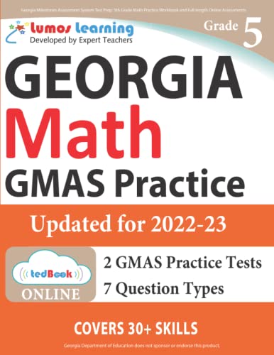 Georgia Milestones Assessment System Test Prep 5th Grade Math Practice Workbook [Paperback]