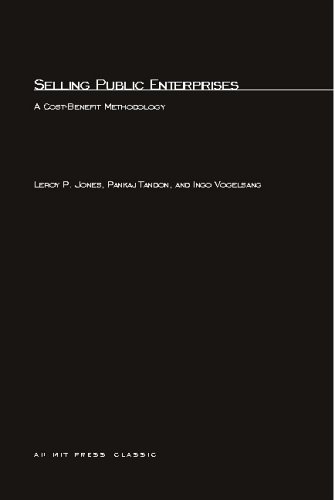 Selling Public Enterprises A Cost-Benefit Methodology [Paperback]