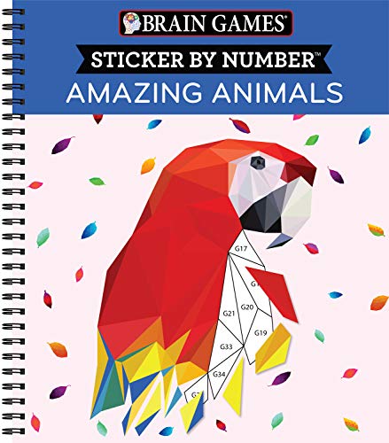 Brain Games - Sticker by Number Amazing Animals (Geometric Stickers) [Unknown]
