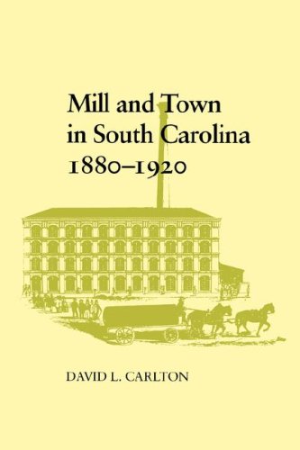 Mill And Town In South Carolina, 1880--1920 [Paperback]