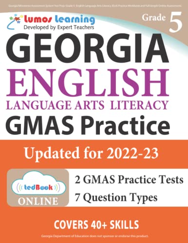 Georgia Milestones Assessment System Test Prep Grade 5 English Language Arts Li [Paperback]