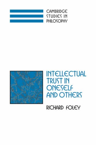 Intellectual Trust in Oneself and Others [Paperback]