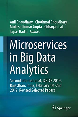 Microservices in Big Data Analytics Second International, ICETCE 2019, Rajastha [Hardcover]